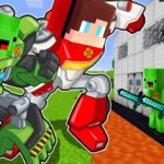 MAIZEN : Transformers JJ and MIKEY vs 最も安全な家 – マインクラフトゲームプレイ、マイキーとJJによる（Maizenパロディ）