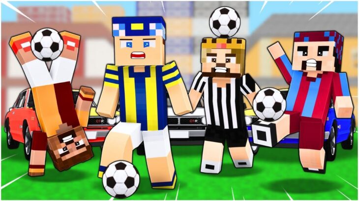 MİNECRAFT FUTBOLCULAR YARIŞIYOR! 😱 – Minecraft