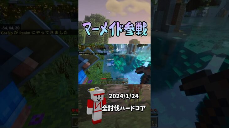 影MODで整形成功。 #マイクラ #マインクラフト #minecraft #shorts