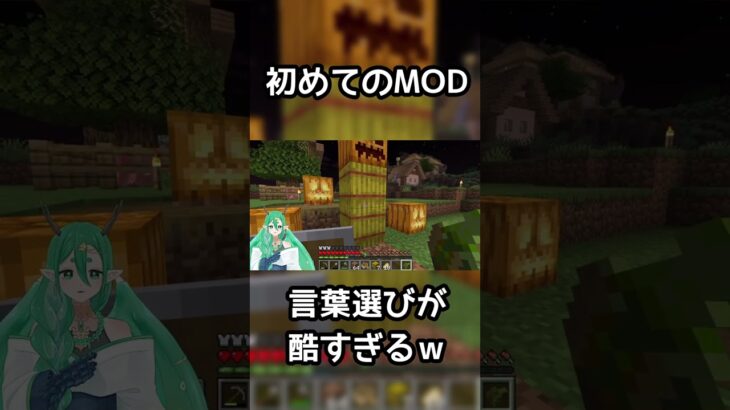 初めてMODで遊んでみたら楽しすぎた！#マイクラ#shorts