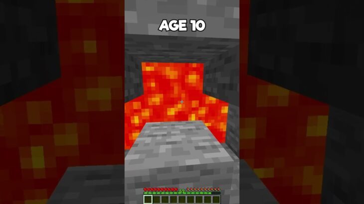 Minecraft Bases at Different Ages🤯 (もういいよ) #minecraft #shorts