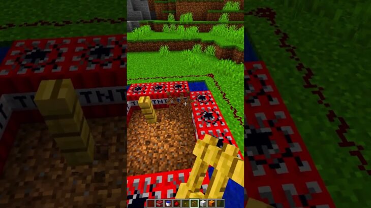 Minecraft Iron Golem and TNT🤯 (もういいよ) #minecraft #shorts