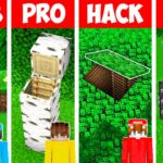 Minecraft NOOB vs PRO: Base SECRETA Dentro del ÁRBOL