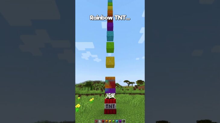 Minecraft Rainbow TNT🌈(もういいよ) #shorts