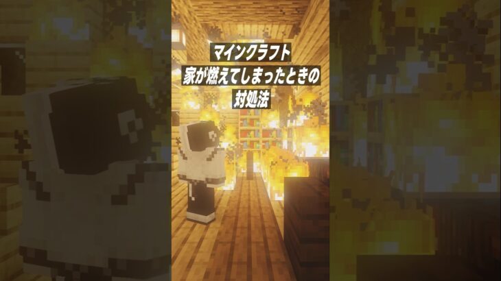 家が燃えてしまったときの対処法 #Minecraft #Shorts