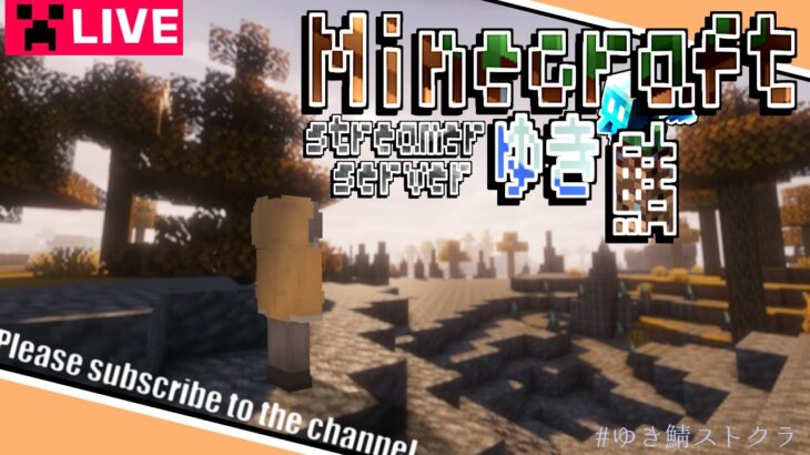 #ゆき鯖ストクラ【 #Minecraft / #新人Vtuber 】2日目-家を作ってみたいな思いますが、どうしましょう【 #ストリーマーサーバー / #ライブ配信 】#スト鯖