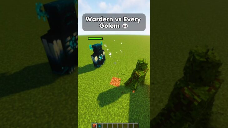 Minecraft Warden vs Every Golem (もういいよ) #minecraft #shorts