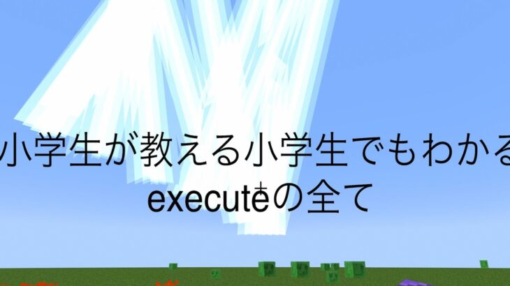 【Minecraft】小学生が教える小学生でもわかるexecuteの全て マイクラ コマンド マインクラフト