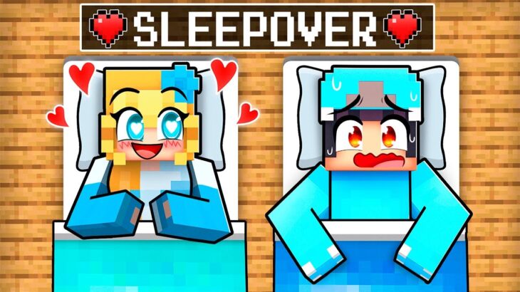 Omz & Crystal SLEEPOVER in Minecraft!