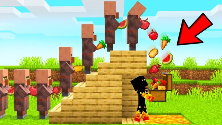 ROUBEI COMIDA DOS VILLAGERS NO MINECRAFT