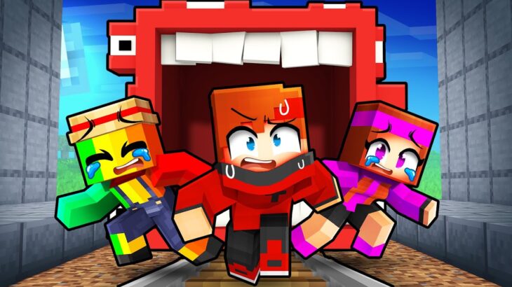 TRAIN EATER Mange mes Amis sur Minecraft !