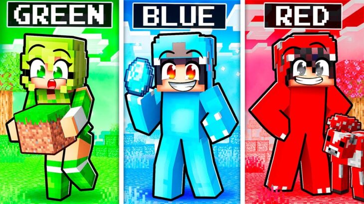 Using Only ONE COLOR In My Minecraft World With Crazy Fan Girl!