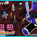 【#VCRマイクラ】マイクラビギナーが苦戦する中しっかりウィザスケの頭を乱獲するマイクラ実況者たち｜まぬけ発見トラップに引っかかる本物のまぬけ｜6日目③【#らっだぁ切り抜き】