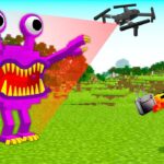 VIGIEI O MONSTRO COM UM DRONE NO MINECRAFT