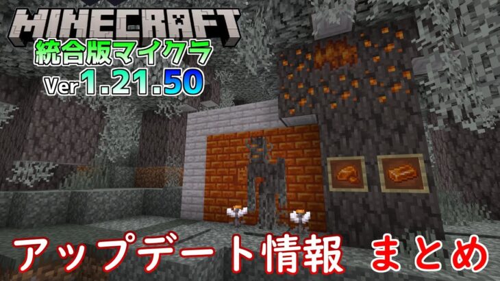 【統合版マイクラ】Ver1.21.50 Winter Drop【冬季の小規模アップデート情報】 まとめ【Switch/Win10/PE/PS4/Xbox】