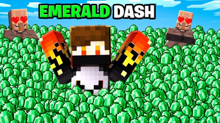 i Beacme Emrald Dash To Troll Villager In Minecraft…..