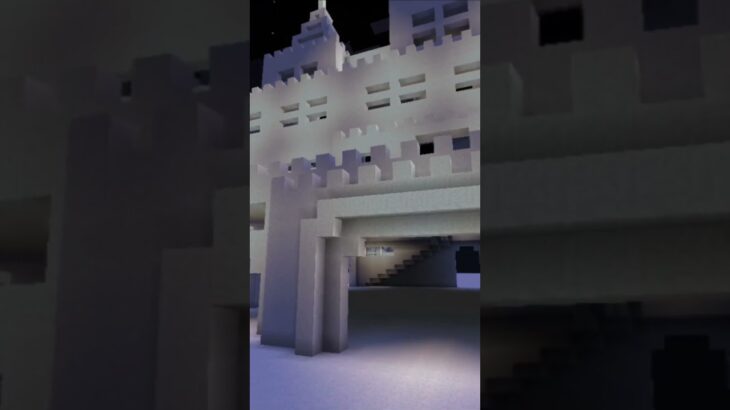 【マイクラ 建築 雪】雪の夜　#マイクラ #マイクラ建築 #minecraft #マインクラフト