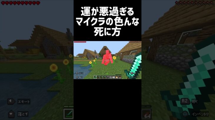 運が悪過ぎるマイクラの色んな○に方　#マイクラ #minecraft