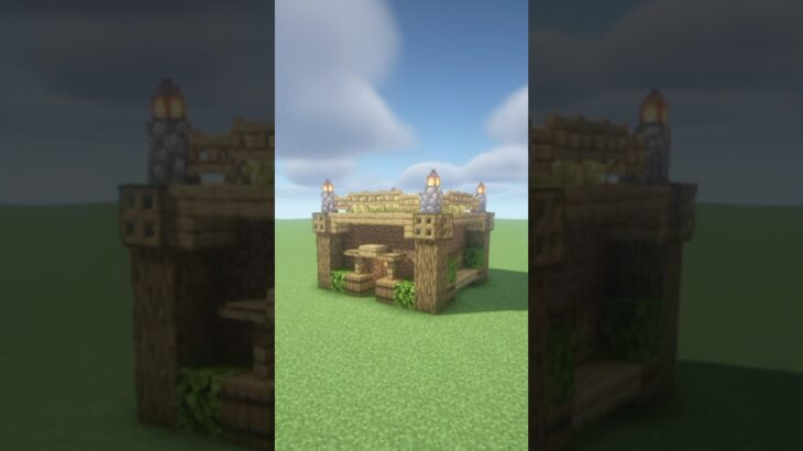 【マイクラ】簡単に作れる土の家【マイクラ建築】 #minecraft #マインクラフト #マイクラ #shorts