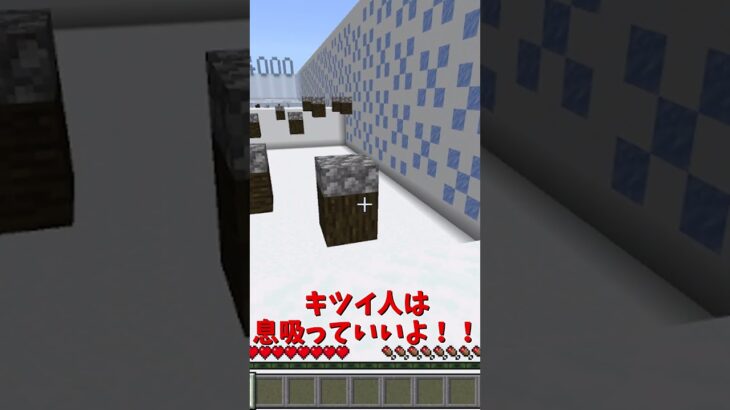 息を止めてね！#マイクラ #マイクラ統合版 #shorts