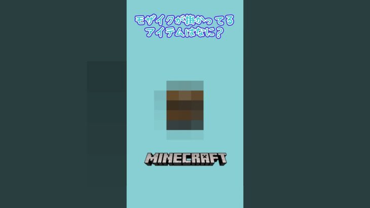 【マイクラ】このアイテムは何？　#shorts #short