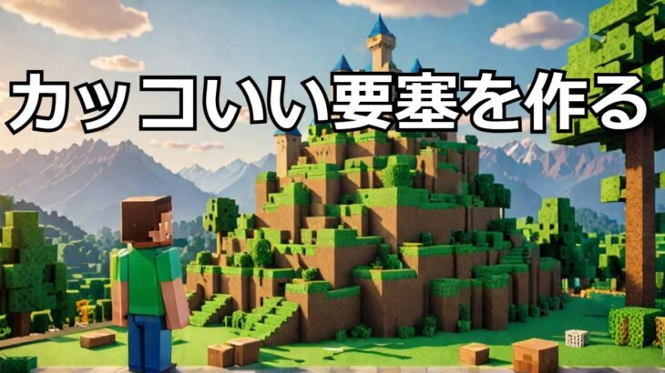 【マイクラ】超簡単！カッコいい要塞の作り方 #いるクラ #マイクラ