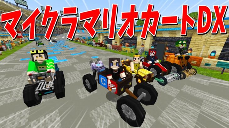 マイクラで完全再現されたマリオカートで遊んでみた – マインクラフト
