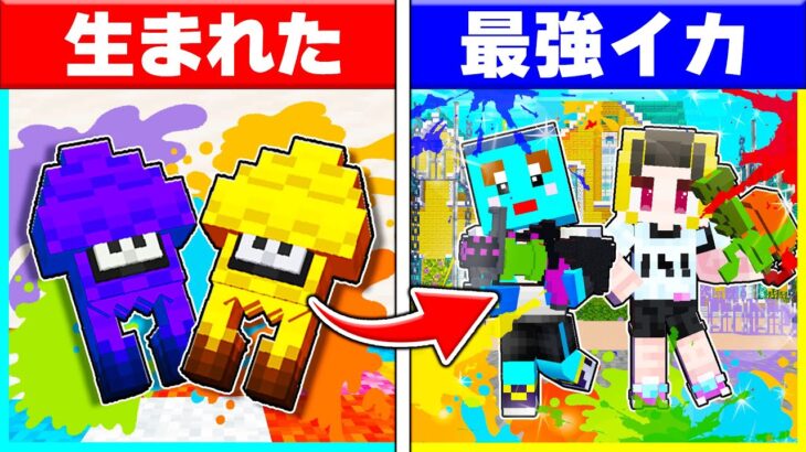 スラトゥーンの世界に生まれた子供が最強のイカを目指すまで【まいくら / マインクラフト】