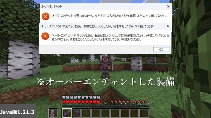 【マイクラ】オーバーエンチャントした強い？装備でマイクラのボス倒してみた