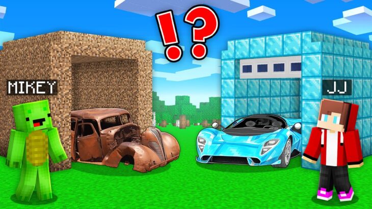 マインクラフトでマイゼンの車vsマイキーの車バトル！