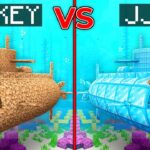 マイゼンのダイヤモンド・サブマリン vs マイキーのエメラルド・サブマリン バトル in Minecraft！