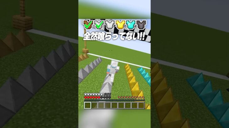 すべてのトゲ vs すべてのアーマー🔥【まいくら・マインクラフト】#shorts #らた #minecraft #ゲーム実況 #まいくら #マイクラ