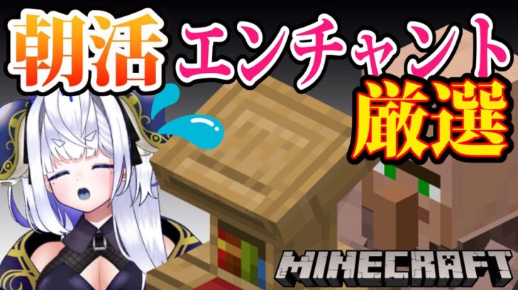 【 #朝活 】村人エンチャント厳選で「効率強化」「修繕」の最安に挑む！！！【マインクラフト/マイクラ統合版】 #vtubers #新人Vtuber #Minecraft