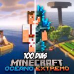 100 Días en un Mundo SOLO de OCÉANO EXTREMO en Minecraft EP3