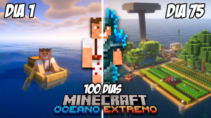 100 Días en un Mundo SOLO de OCÉANO EXTREMO en Minecraft EP3