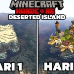 100 Hari di Minecraft Hardcore Deserted Island