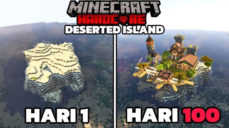 100 Hari di Minecraft Hardcore Deserted Island