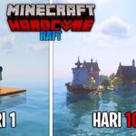 100 Hari di Minecraft Hardcore Raft Survival