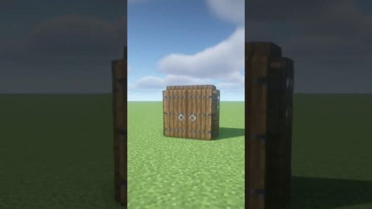【マイクラ】簡単に作れる2マスの初期拠点【マイクラ建築】 #minecraft #マイクラ #マインクラフト #shorts