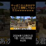 2024年12月01日 マイクラランキング 1位: KUN  0