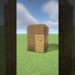 【マイクラ】簡単に作れる2×2 の初期拠点【マイクラ建築】 #minecraft #マイクラ #マインクラフト #shorts