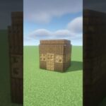 【マイクラ】 簡単に作れる 3×3の初期拠点【マイクラ建築】 #minecraft #マイクラ #マインクラフト #shorts