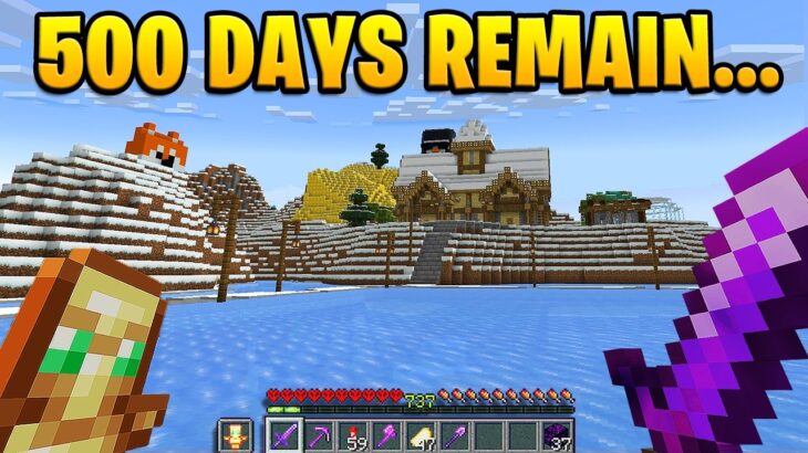 500 Days REMAIN in HARDCORE Minecraft…