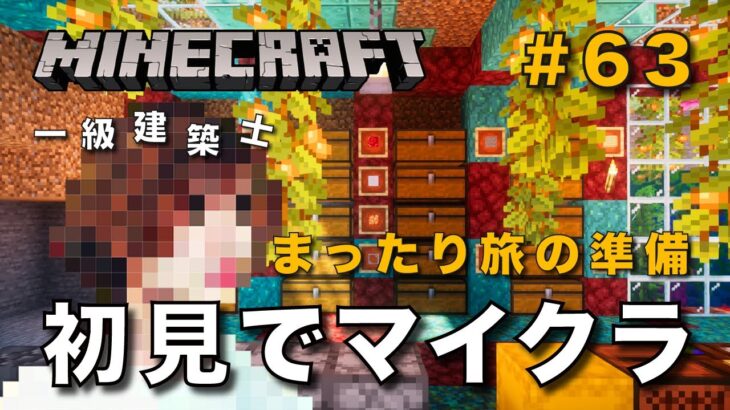 【マイクラ】一級建築士が建築しながら初見でマイクラを配信 #63【Minecraft / マインクラフト / 配信 / 実況】