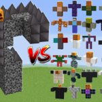 ALPHA MUTANT BEDROCK GOLEM vs All Minecraft Bosses – Minecraft Mob Battle