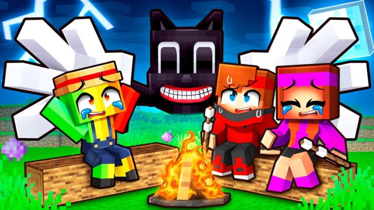 CARTOON CAT nous Attaque pendant la nuit sur Minecraft !