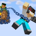 Chained Together on 1 B﻿lock in Minecraft