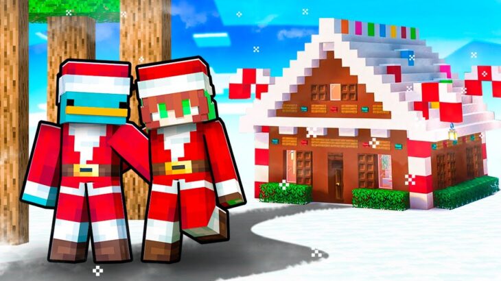 Construí una CASA DE NAVIDAD en Minecraft!