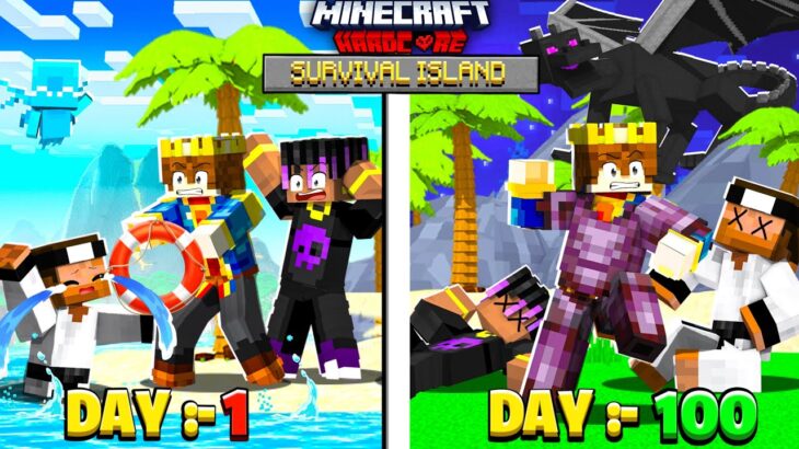 FINALE – 100 Days On SURVIVAL ISLAND in Hardcore Minecraft 😰