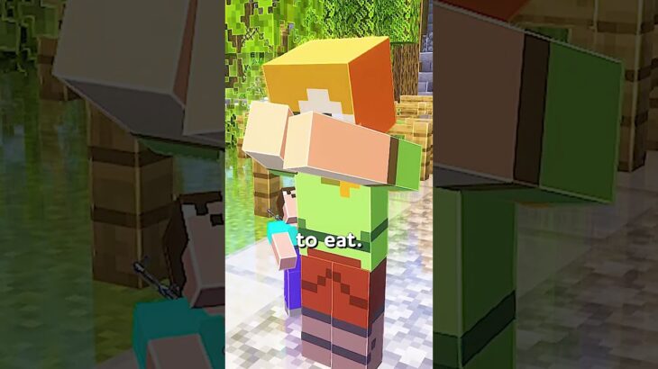 HEAVEN OR HELL IN MINECRAFT! PART 4 VILLAGER 🔗 #shorts #minecraft
